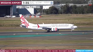 🔴 LIVE - Virgin Australia 737MAX Delivery! - Plane Spotting @ Brisbane Airport w/ Matt + ATC! 🔴