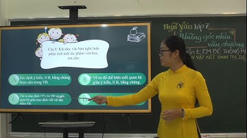 NGỮ VĂN Lớp 7- NHỮNG GÓC NHÌN VĂN CHƯƠNG-Văn bản 1-EM BÉ THÔNG MINH-Nhân vật kết tinh trí tuệ