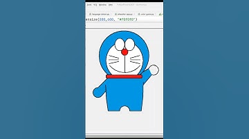Doraemon drawing using Python Turtle #python #shorts