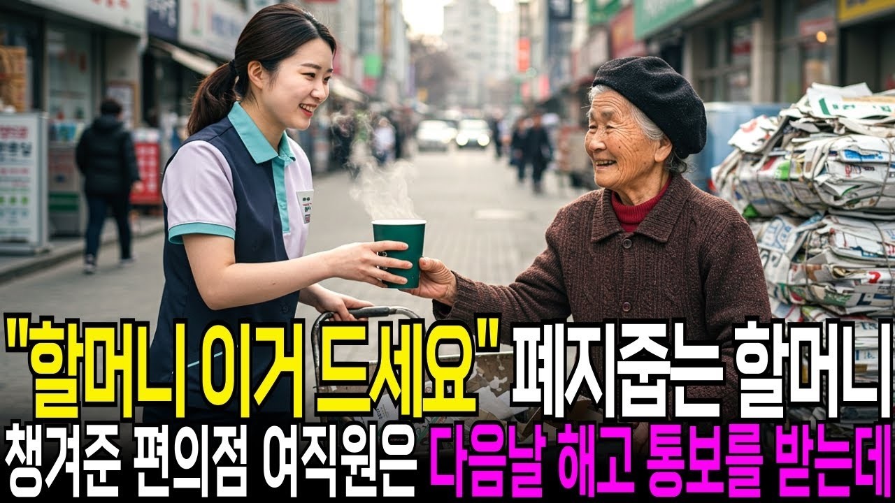 폐지 줍는 리어카 할머니를 도와준 여성은 편의점에서 다음날, 해고 되는데       사연라디오   오디오북   라디오사연   삶의지혜