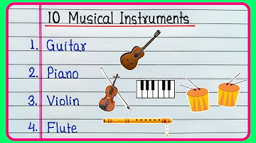 10 Musical Instruments Name in English | Musical Instruments Name