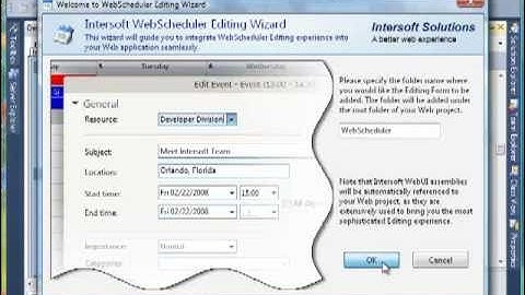 Create Your First Scheduling Application with WebScheduler