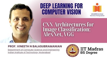 CNN Architectures for Image Classification: AlexNet, VGG