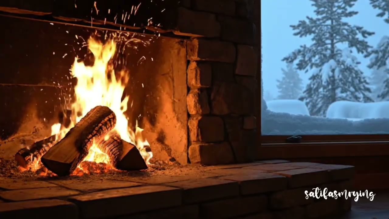 ASMR RELAX BACKGROUND SOUND FOR SLEEPING, STUDYING, CHILLING (FIRE SOUND + WHITE NOISE) 30 MIN