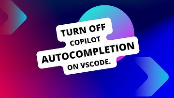 Disable Copilot Autocomplete on Vscode in 1 Minute (Beginner