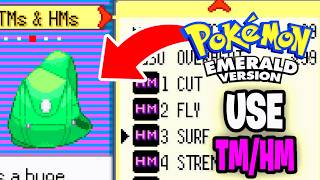 How To Use TM &amp; HM In Pokemon Emerald! - Tutorial