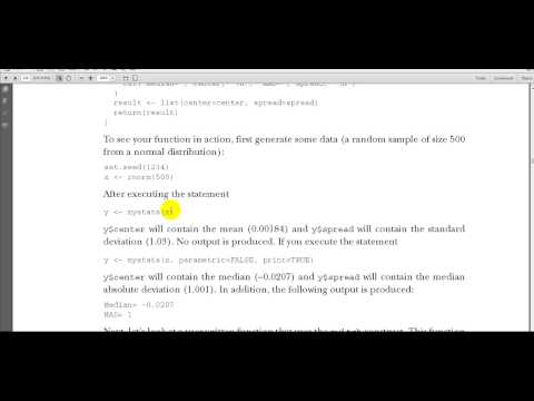 R programming Chapter 5 part 18 writing your own functions part 4