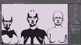 Draw a crowd scene quickly