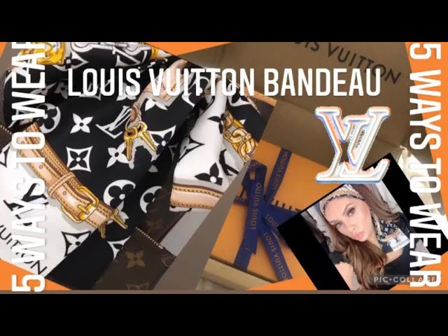 how to wear a louis vuitton bandeau on your head