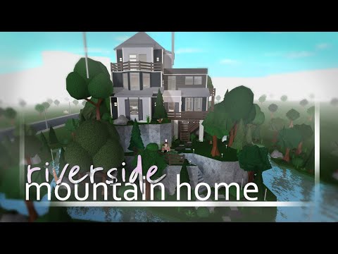 Riverside Mountain Home Bloxburg Speed Build 300k Youtube - roblox bloxburg aesthetic mountain home