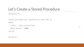 Beginner SQL - 39 - Stored Procedures and Functions - Part 2