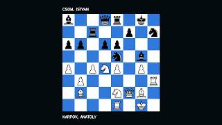 English Opening Symmetrical Karpov, Anatoly 2690 vs Csom, Istvan 2535