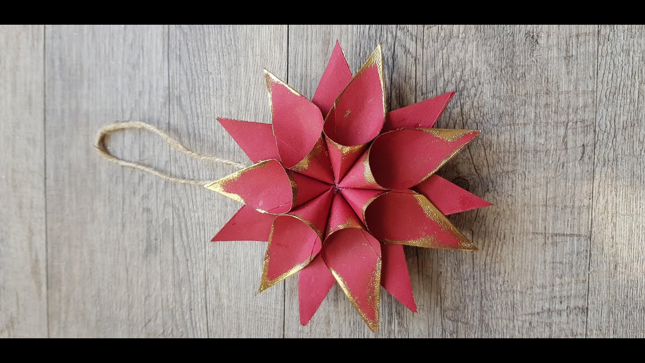 tuto fleur de Noël en papier - thptnganamst.edu.vn