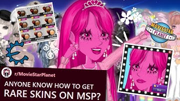 How to get RARE SKIN on MSP || MovieStarPlanet 2025