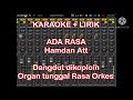 ADA RASA Hamdan Att KARAOKE LIRIK Dangdut dikoploin organ tunggal korg pa600 rasa orkes