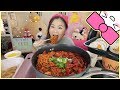 SPICY FIRE RICE CAKES | MUKBANG