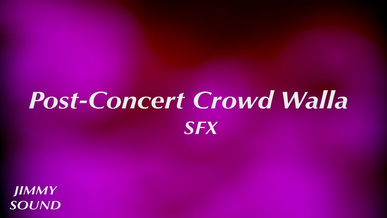 Post-Concert Crowd Walla [Sound Effect]