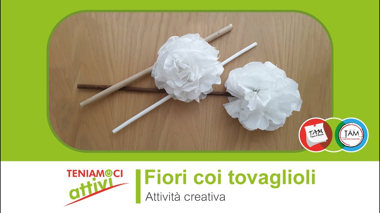 Teniamoci Attivi - Attività Creativa adatta a persone con demenza: Fiori coi tovaglioli di carta