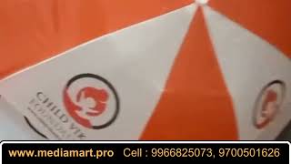Custom Promotional Umbrellas in Hyderabad India for Corporate Branding Trade Shows Events