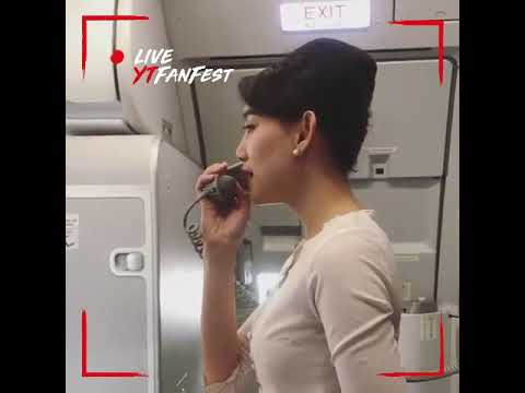 #viral. Pramugari batik air ini membaca annoumcement dengan suara manjah ala syahrini