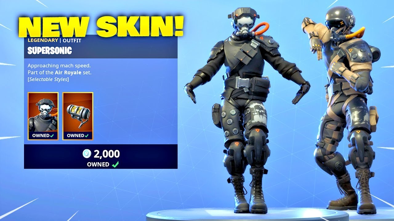 New Supersonic Skin Air Royale Skin Fortnite Item Shop April - fortnite itemshop