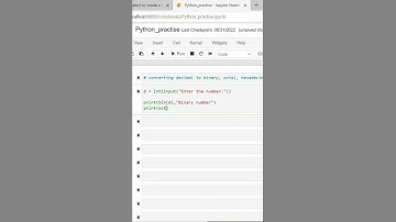 Converting  decimal to binary in Python