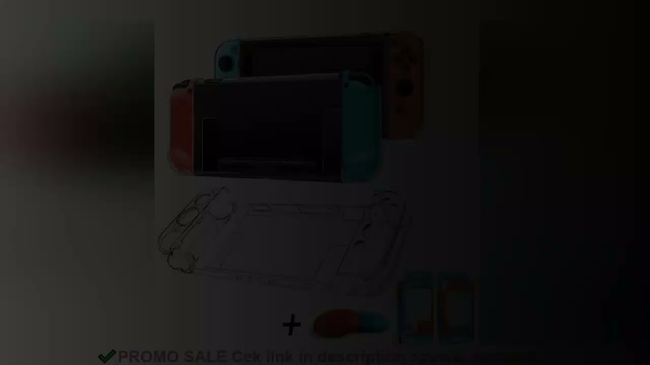 Dockable Clear Hard Case for Nintendo Switch 3In1 Protective Case Cover for Nintendo Switch & Joycon