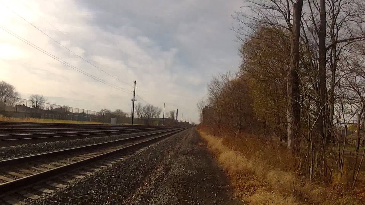 atv ride along the conrail tracks in erie pa YouTube