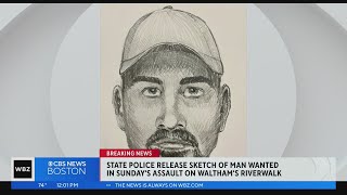Police artist's sketch released of Waltham Riverwalk assault suspect