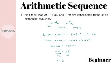 Sequences - HOW TO: Arithmetic Sequence (Beginner Level)