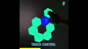 Hexagonal LED Quantum Lamp USB Remote