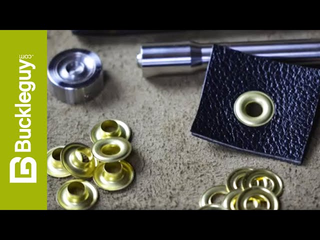 How to Set Grommets in Leather 