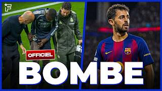 Le Real annonce une TERRIBLE BLESSURE, Bernardo Silva a un ACCORD avec le Barça | JT Foot Mercato