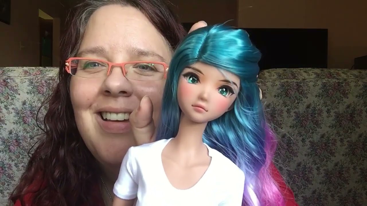 Smart Doll head unboxing, wig try on and more!