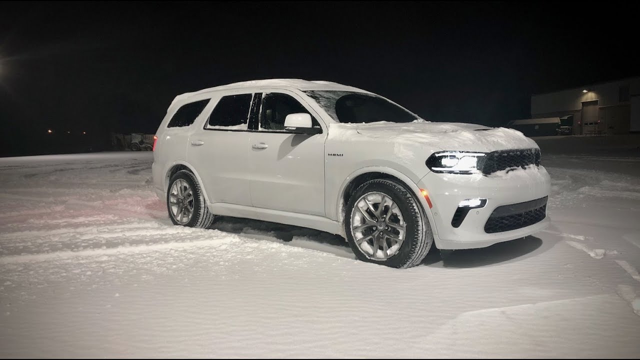 21 Dodge Durango R T Tow N Go Package How S It Do In The Snow Pov Driving And Sliding Youtube