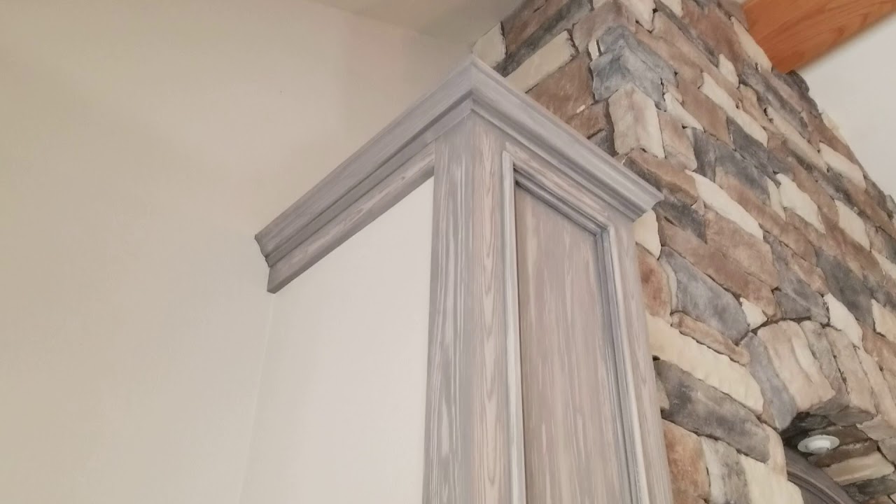 Faux woodgraining over original golden oak YouTube