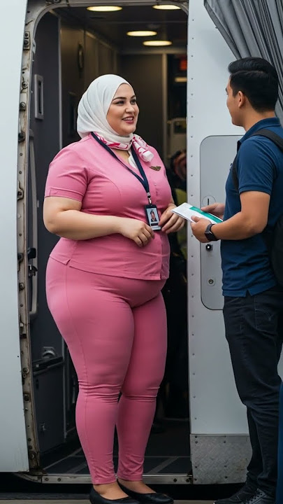 Dubai Princess - Hot Air Hostess Addresses the Passengers #airhostess #dubaiprincess #shorts #dubai