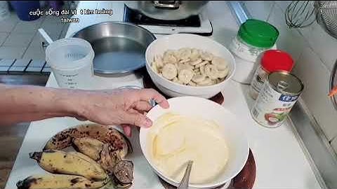 vlog 148 bánh chuối hấp ăn nước dừa .