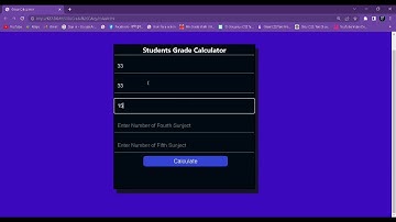 Students Grade Calculator | Html CSS JavaScript | #JavaScript_Projects
