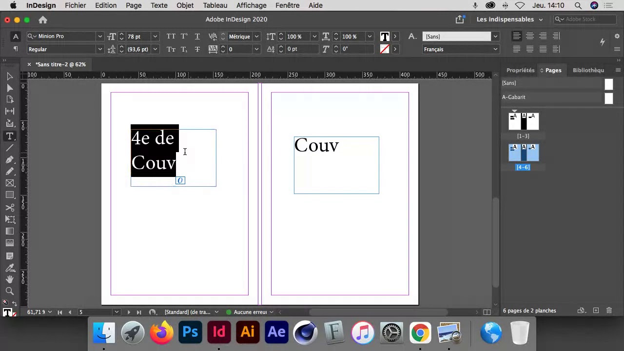 Comment créer une couverture de livre dans Adobe InDesign ?