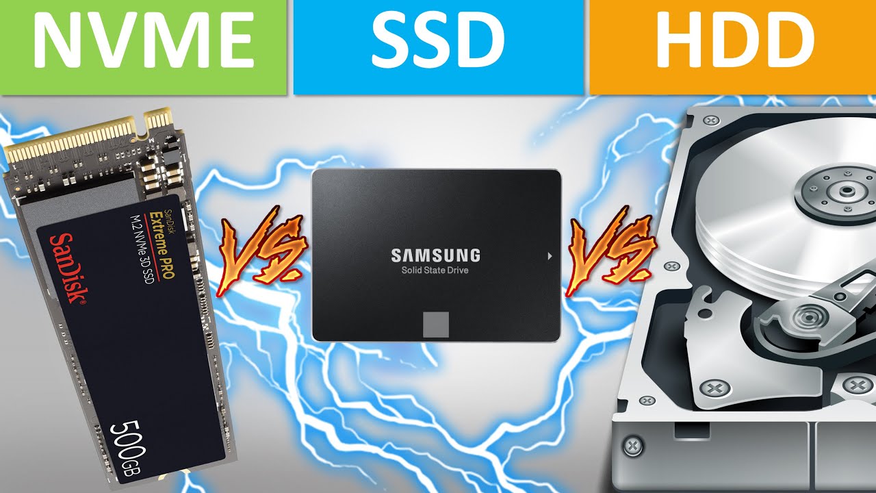 Disque dur VS SSD VS NVME : Comparatif et recommandations 