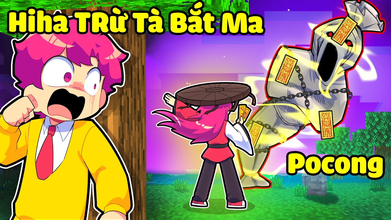 Hiha Trừ Tà 24 Giờ BẮT TẤT CẢ MA Trong Minecraft 😱🤩