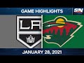 NHL Game Highlights | Kings vs. Wild - Jan. 28, 2021