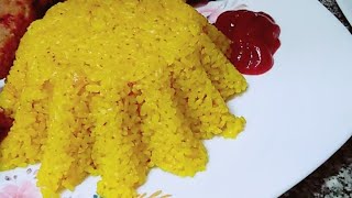 ارز مصري بالكركم الرز المنقذ 😍 اتزنقت في الرز البسمتي وقولت لازم اتصرف😃