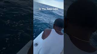 Hooked up on a big yellowfin tuna with In The Zone fishing charters Cabo Mexico part 1