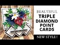 BEAUTIFUL 😍 Triple Diamond Point Cards!