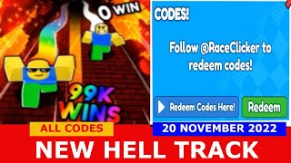 NEW* ALL WORKING HELL UPDATE CODES FOR RACE CLICKER! ROBLOX RACE