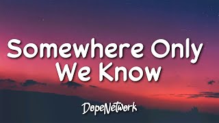 Keane - Somewhere Only We Know (Lyrics)