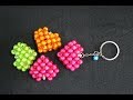 ร้อยลูกปัดรูปหัวใจแบบที่ 2:How to heart beads Tutorial