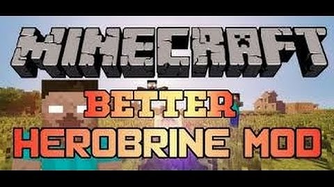 Minecraft: {HEROBRINE WILL GET YOU!} Better Herobrine mod Showcase!